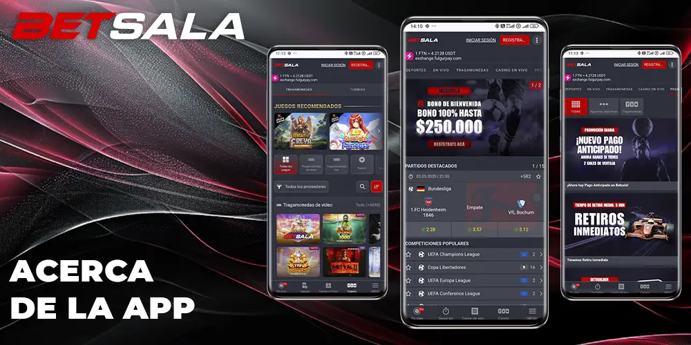 Acerca de la App de Betsala