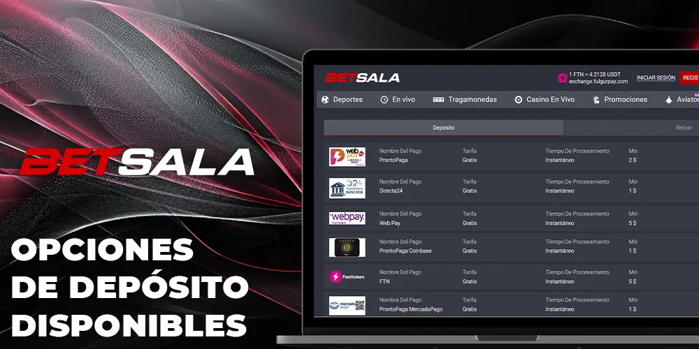 Cómo Depositar en Betsala