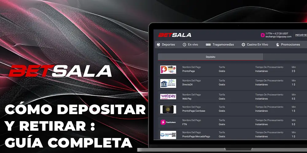 Cómo Depositar y Retirar en Betsala: Guía Completa